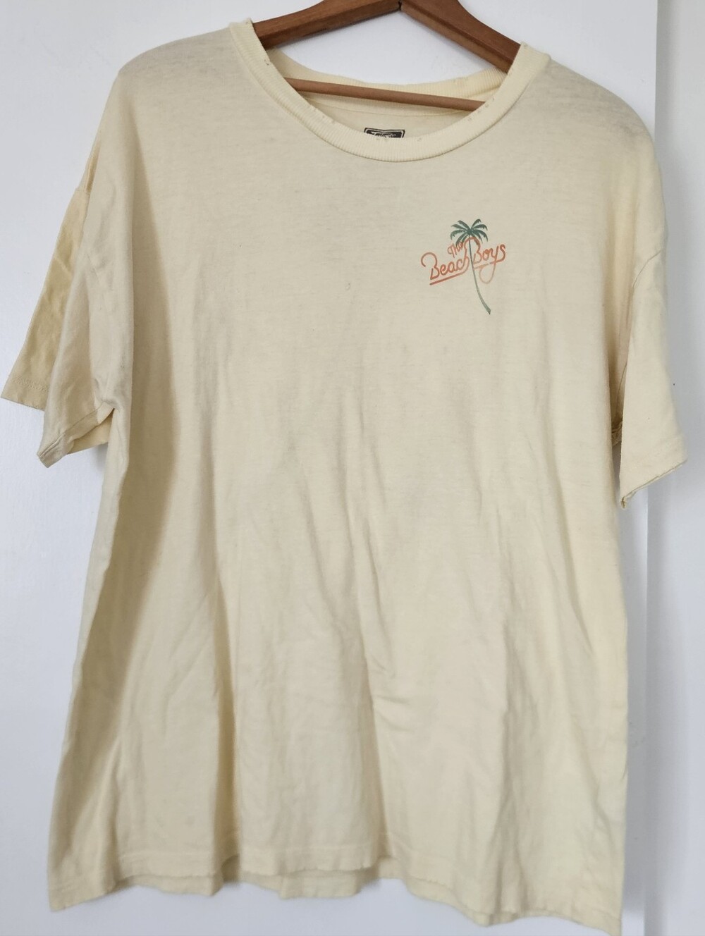 American Eagle Tailgate Mens Beach Boys T-Shirt 1985 Tour Retro Band Tee Graphic